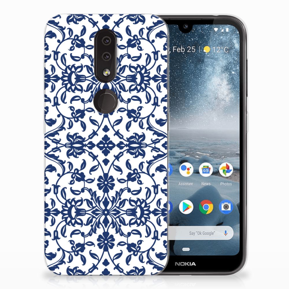 Nokia 4.2 TPU Case Flower Blue