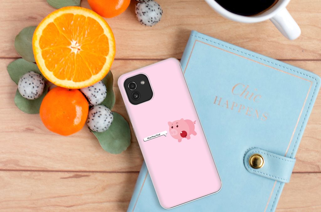 Samsung Galaxy A03 Telefoonhoesje met Naam Pig Mud B2C Telecom