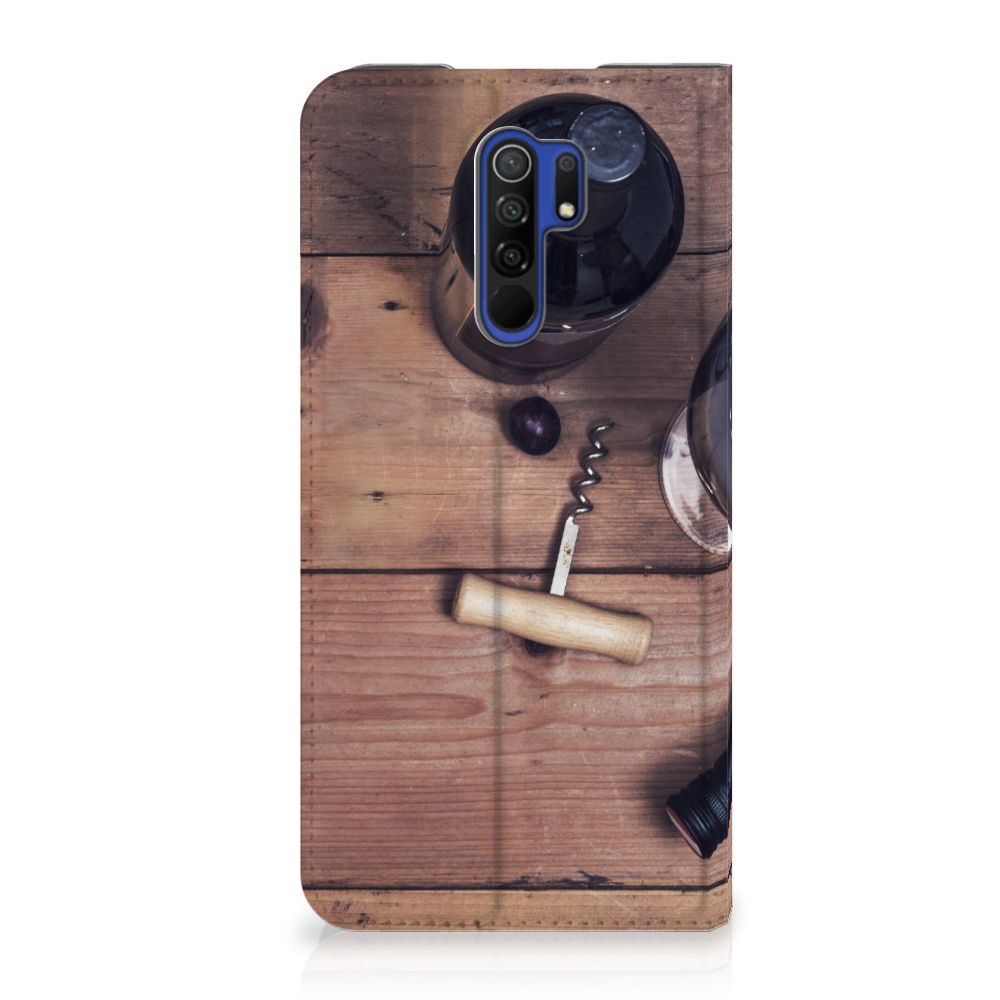 Xiaomi Redmi 9 Flip Style Cover Wijn - B2C Telecom