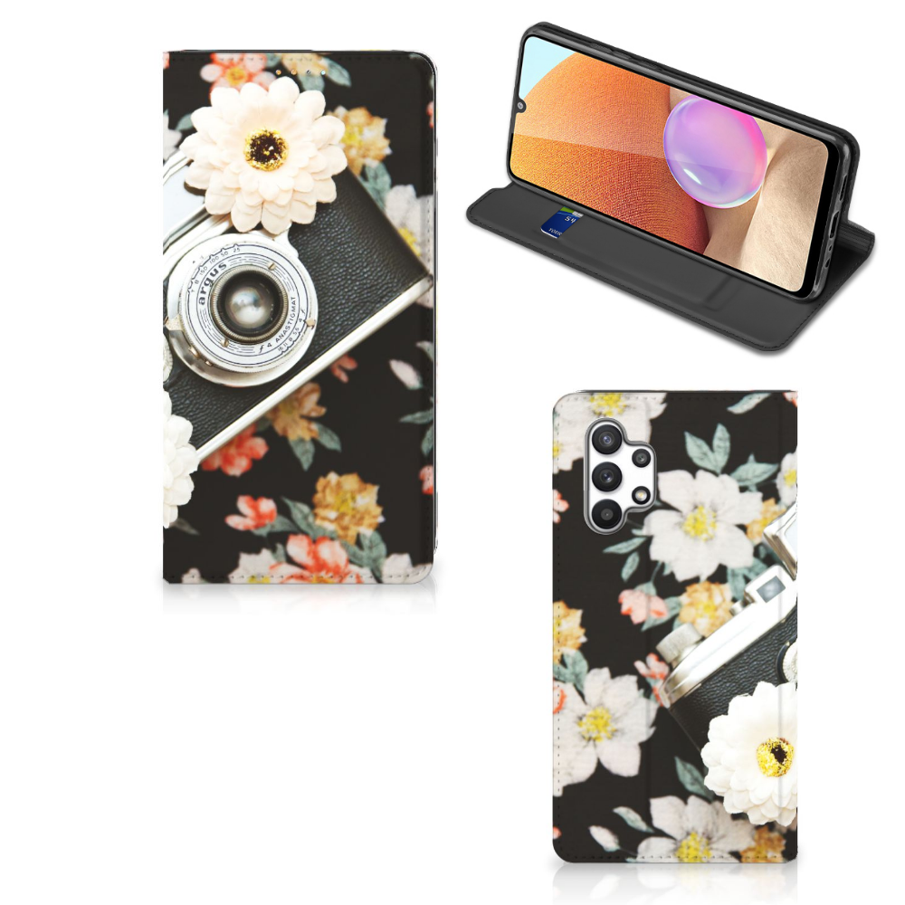 Samsung Galaxy A32 4G | A32 5G Enterprise Editie Stand Case Vintage Camera - B2C Telecom