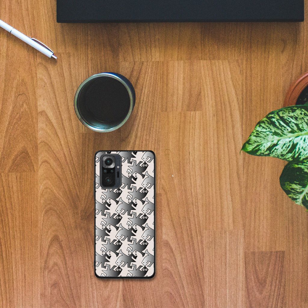 Xiaomi Redmi Note 10 Pro Dierenprint Telefoonhoesje Salamander Grey B2C Telecom