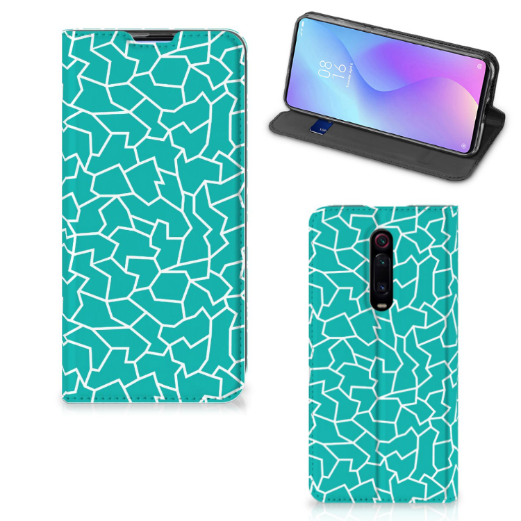 Xiaomi Redmi K20 Pro Bookcase Cracks Blue - B2C Telecom