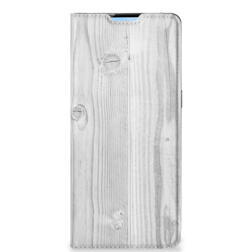 OPPO Reno4 Pro 5G Book Wallet Case White Wood - B2C Telecom