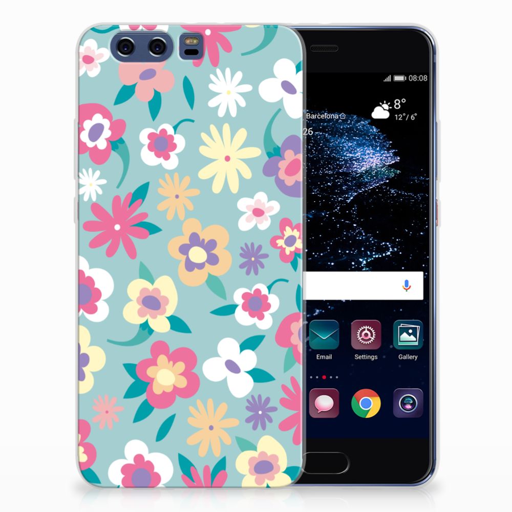 Huawei P10 Plus TPU Case Flower Power