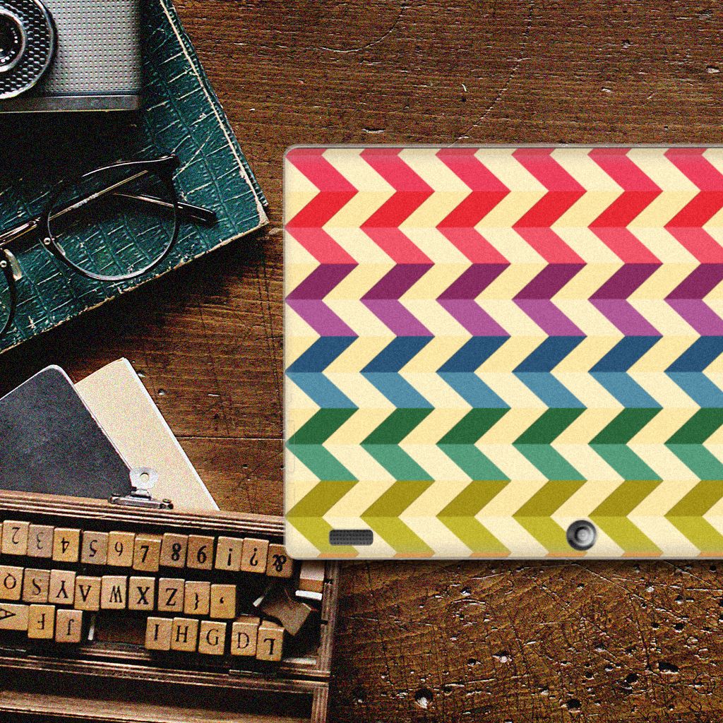 Lenovo Tab 10 | Tab 2 A10-30 Hippe Hoes Zigzag Multi Color - B2C Telecom