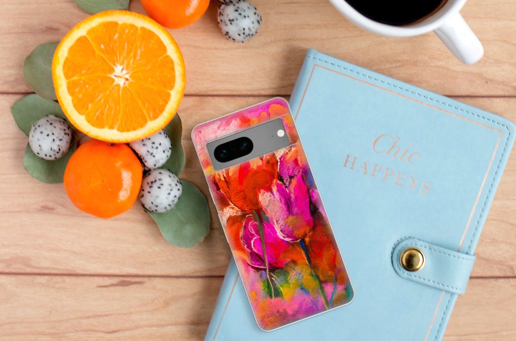 Hoesje maken Google Pixel 7 Tulips B2C Telecom