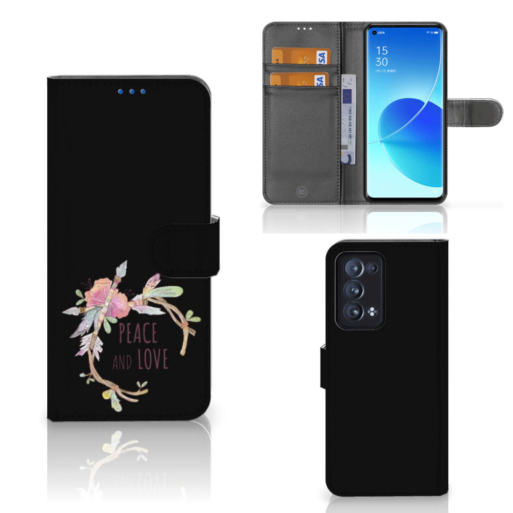 OPPO Reno 6 Pro Plus 5G Leuk Hoesje Boho Text