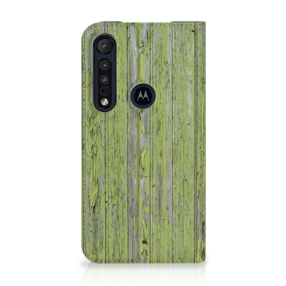 Motorola G8 Plus Book Wallet Case Green Wood - B2C Telecom