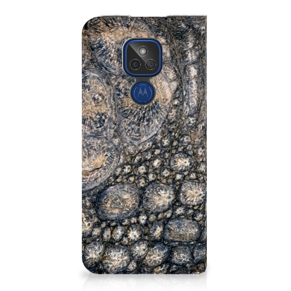 Motorola Moto G9 Play Hoesje maken Krokodillenprint - B2C Telecom