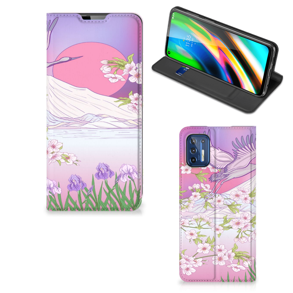 Motorola Moto G9 Plus Hoesje maken Bird Flying - B2C Telecom