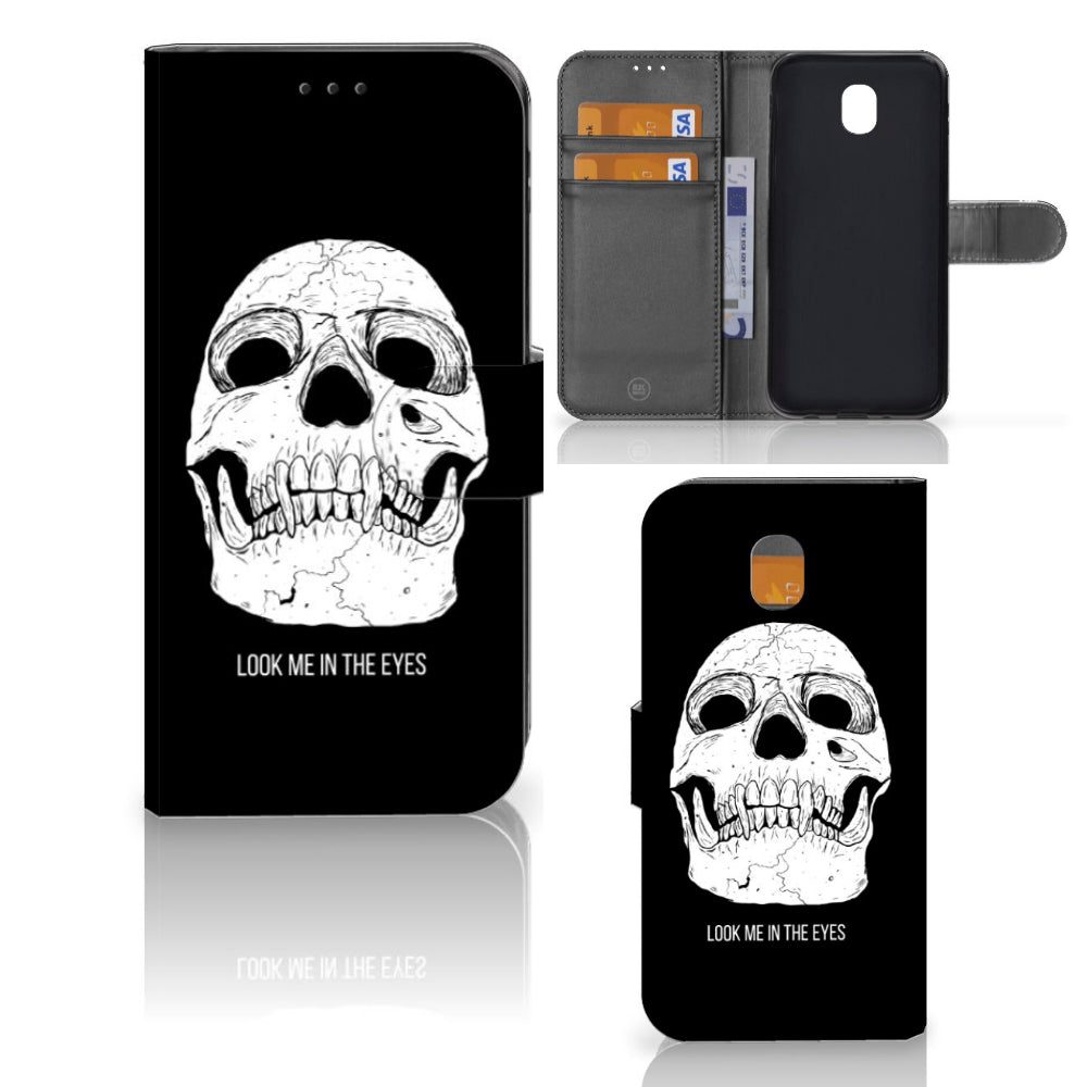 Telefoonhoesje met Naam Samsung Galaxy J5 2017 Skull Eyes