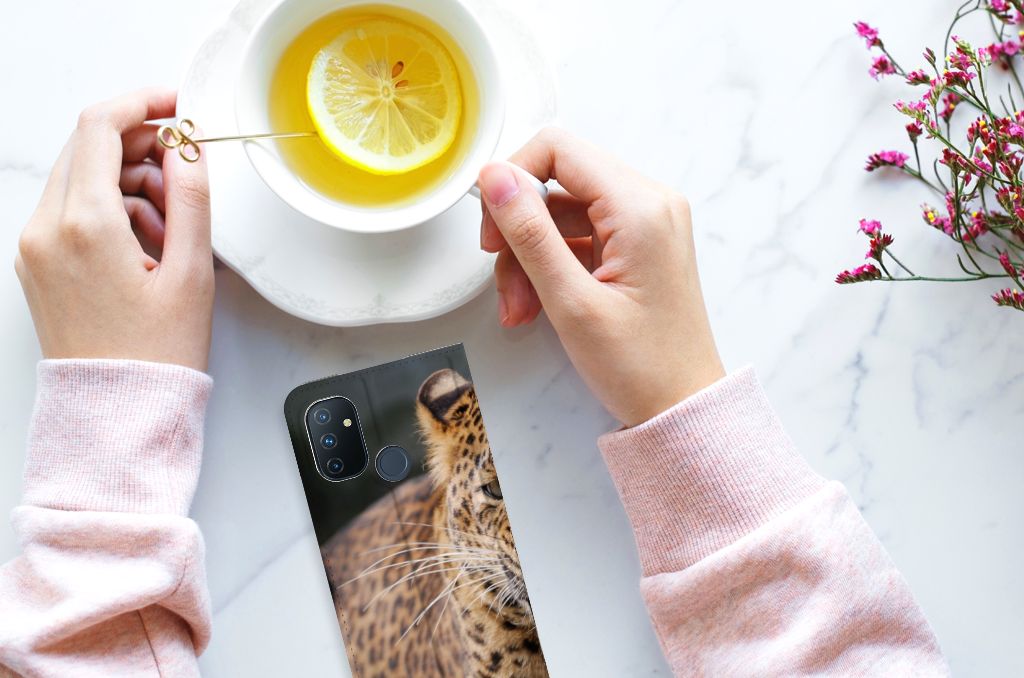 OnePlus Nord N100 Hoesje maken Luipaard - B2C Telecom