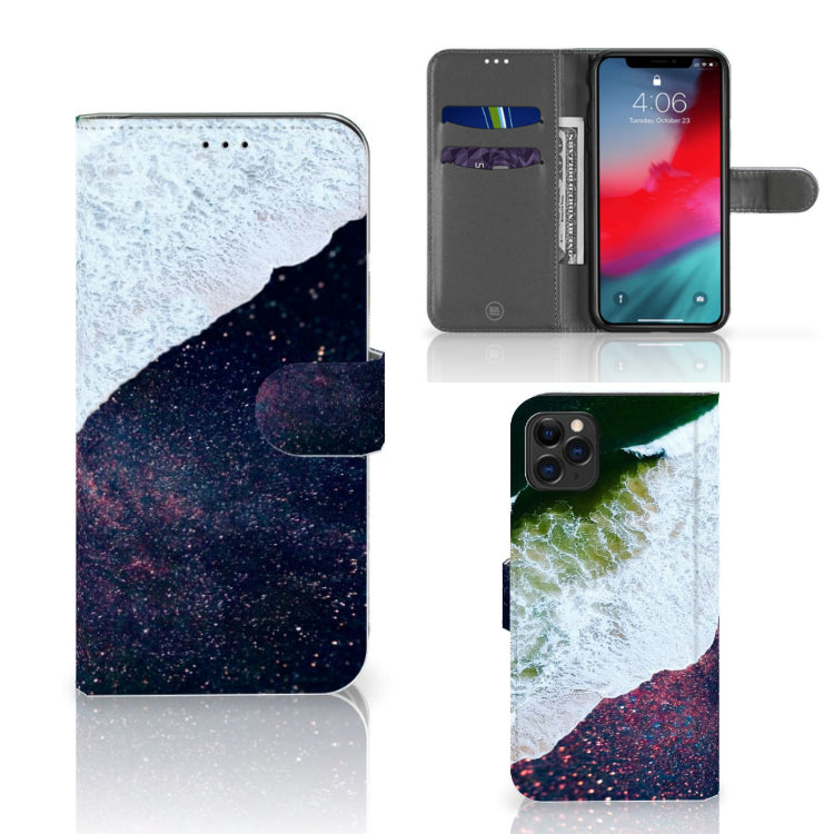 Apple iPhone 11 Pro Max Book Case Sea in Space