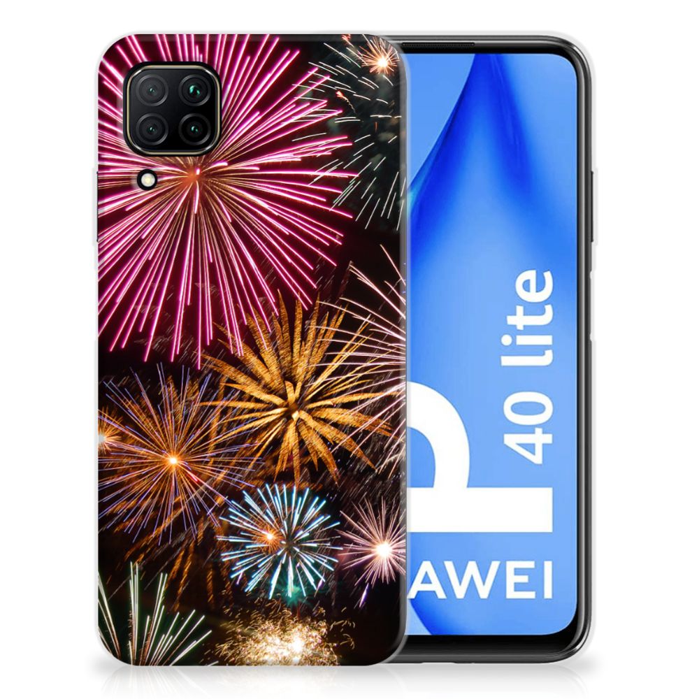 Huawei P40 Lite Silicone Back Cover Vuurwerk