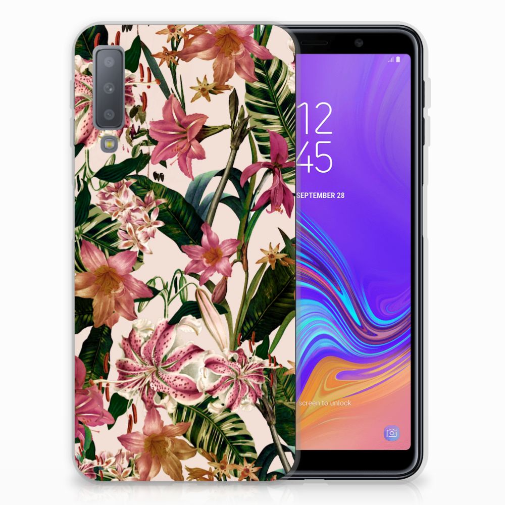 Samsung Galaxy A7 (2018) TPU Case Flowers