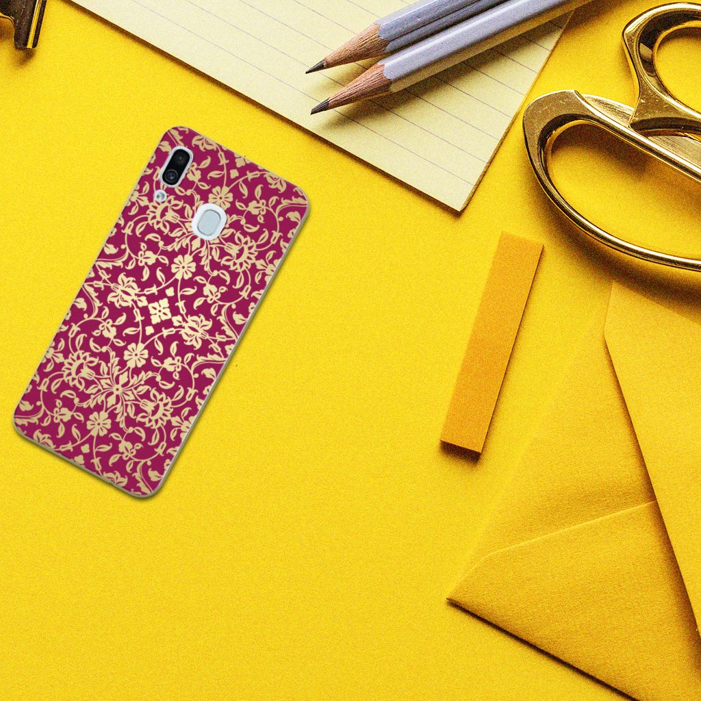 Siliconen Hoesje Samsung Galaxy A30 Barok Pink
