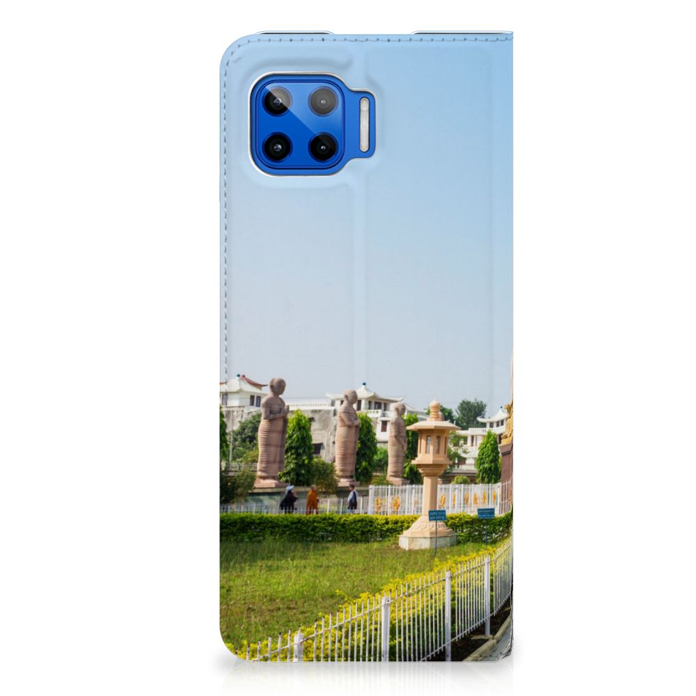 Motorola Moto G 5G Plus Book Cover Boeddha - B2C Telecom