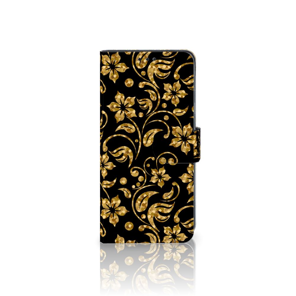Samsung Galaxy M31 Hoesje Gouden Bloemen