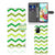 Samsung Galaxy A71 Telefoon Hoesje Zigzag Groen