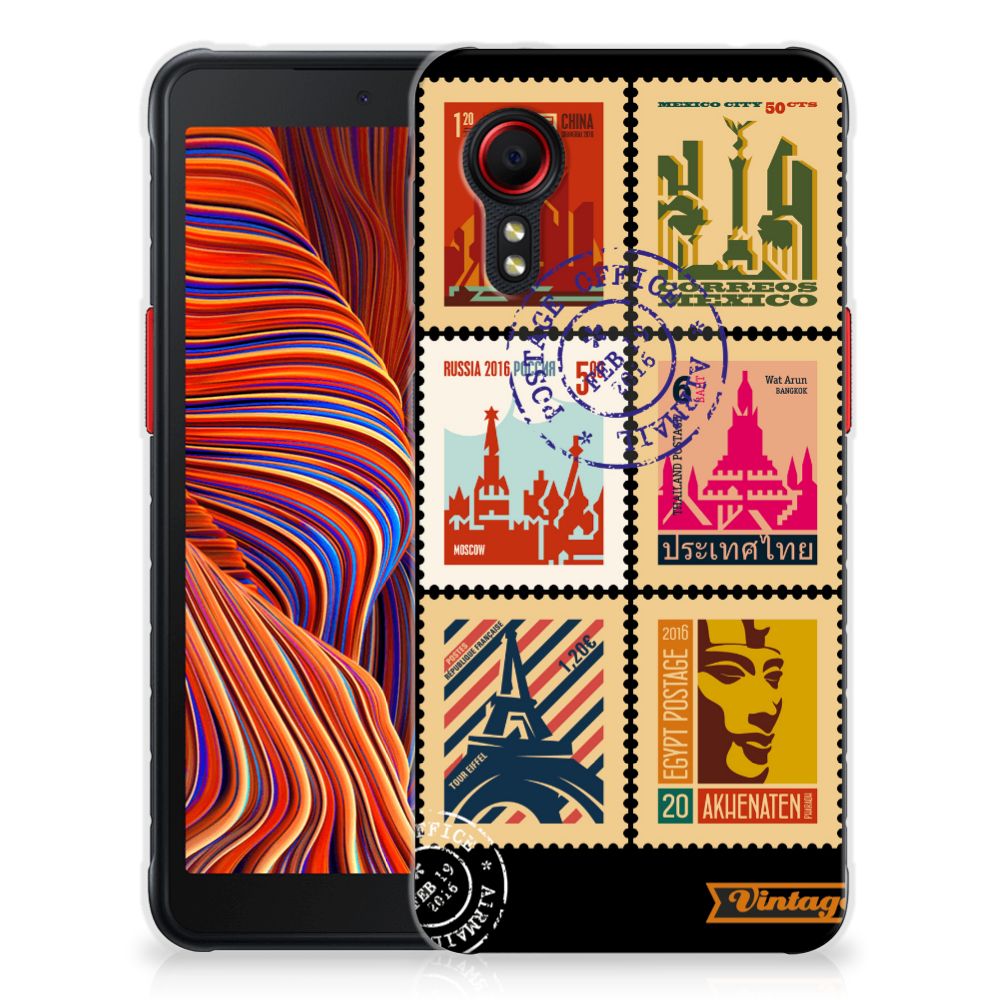 Samsung Galaxy Xcover 5 Siliconen Back Cover Postzegels B2C Telecom