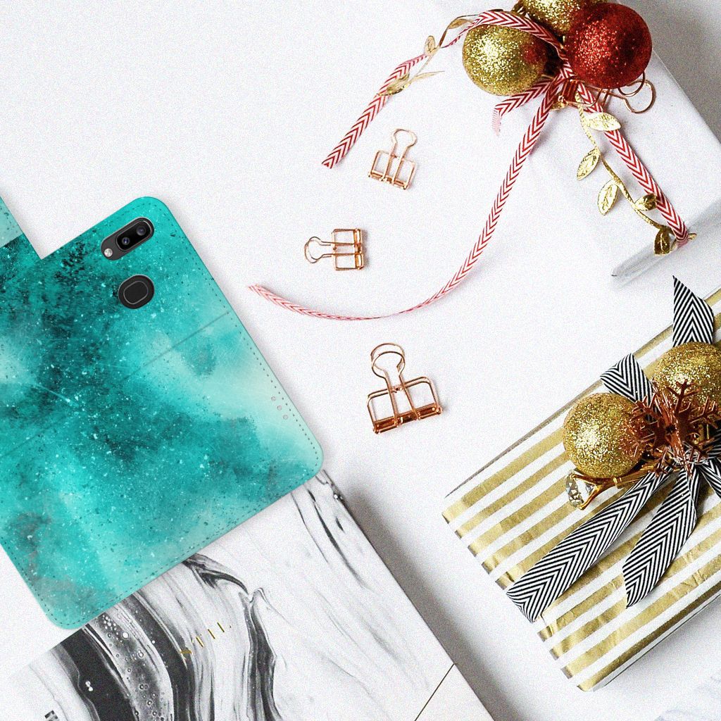 Hoesje Samsung Galaxy A30 Painting Blue
