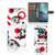 Telefoonhoesje met Naam Nokia 3.4 Skull Red