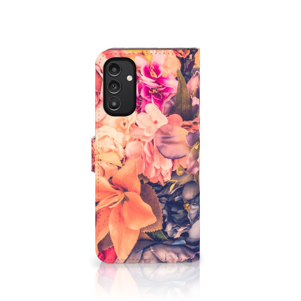Samsung Galaxy A14 5G Hoesje Bosje Bloemen met kleurrijke bloemenprint op een boekhoesje