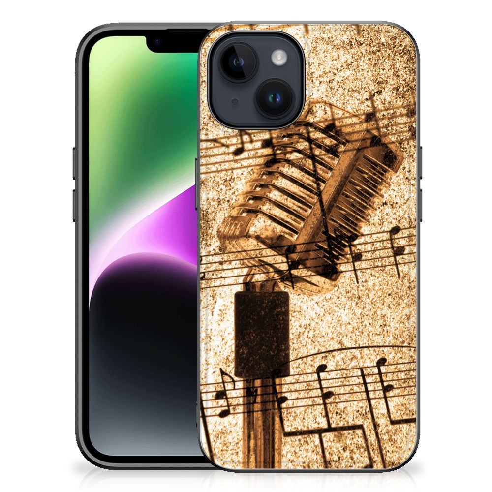 iPhone 15 Silicone Back Case Bladmuziek