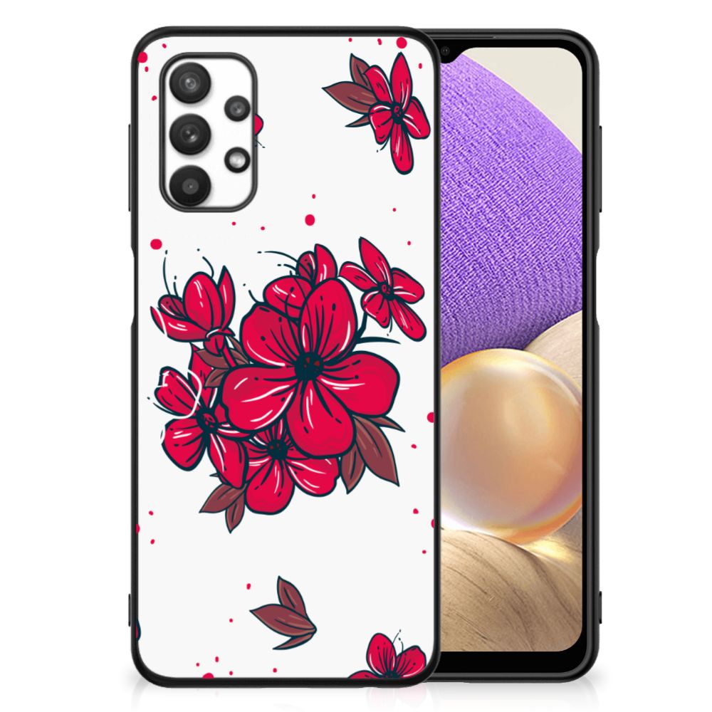 Samsung Galaxy A32 5G Bloemen Hoesje Blossom Red B2C Telecom