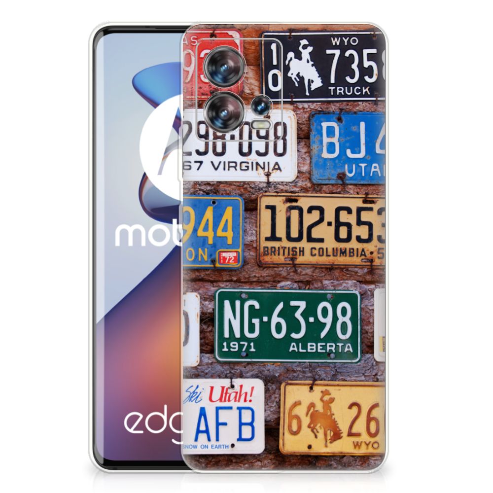 Motorola Edge 30 Fusion Siliconen Hoesje met foto Kentekenplaten B2C Telecom