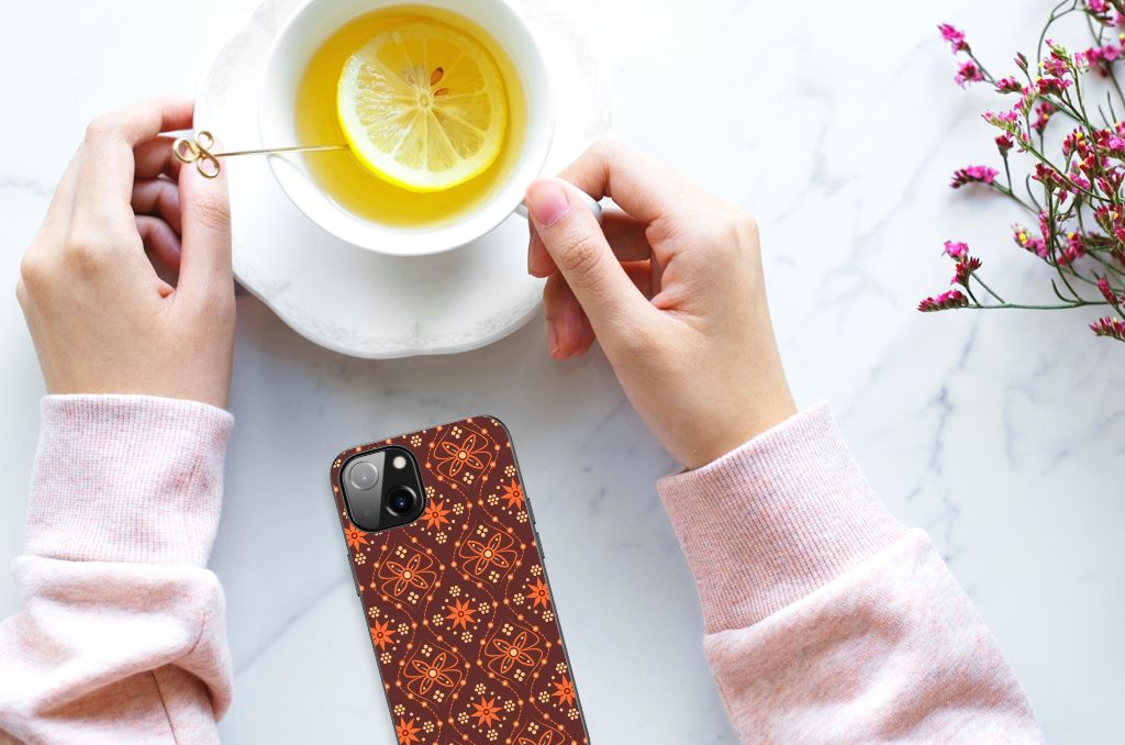 Apple iPhone 13/14 Back Case Batik Brown B2C Telecom