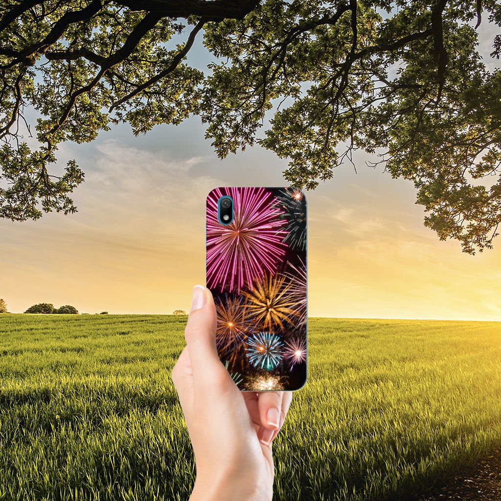 Huawei Y5 (2019) Silicone Back Cover Vuurwerk