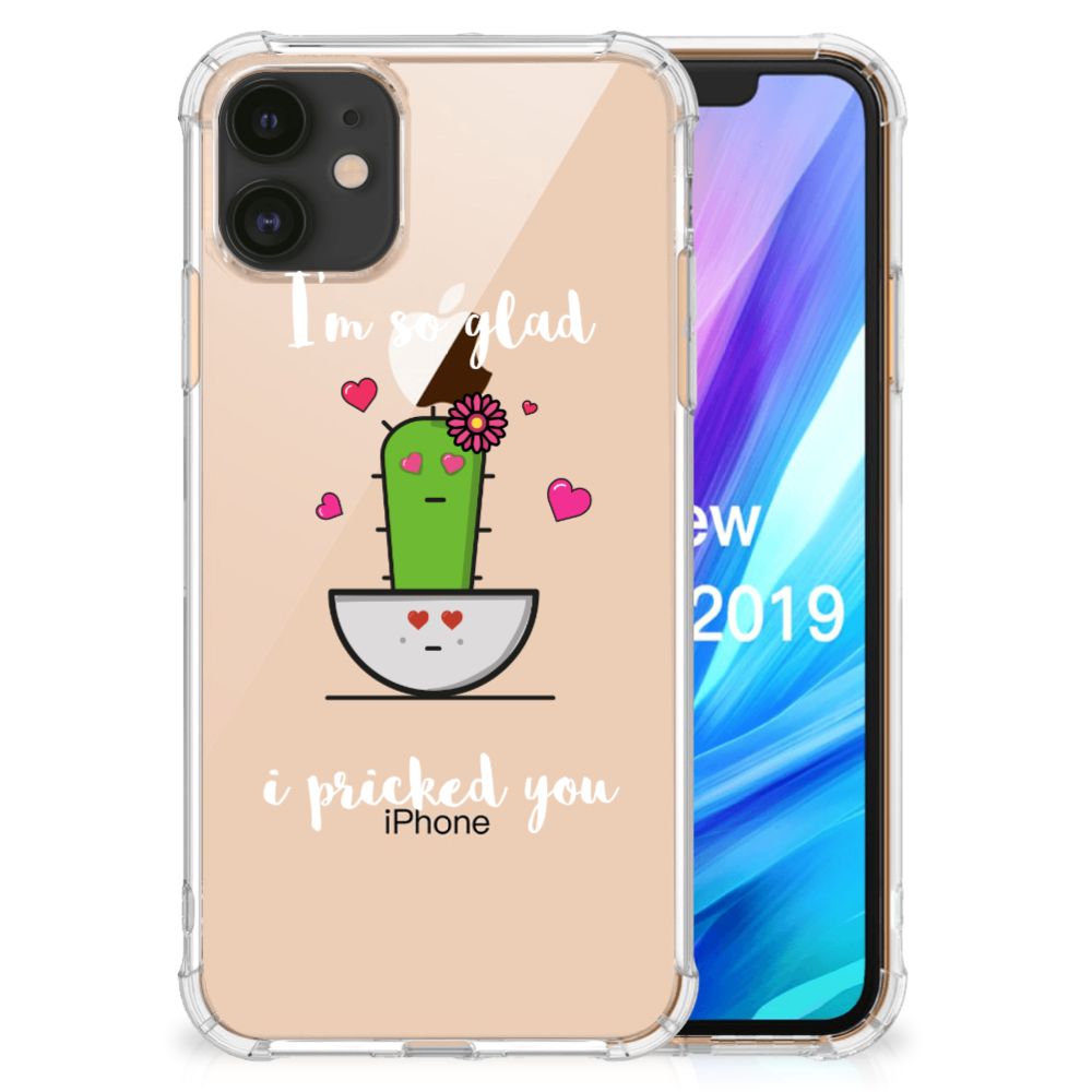 Apple iPhone 11 Stevig Bumper Hoesje Cactus Glad