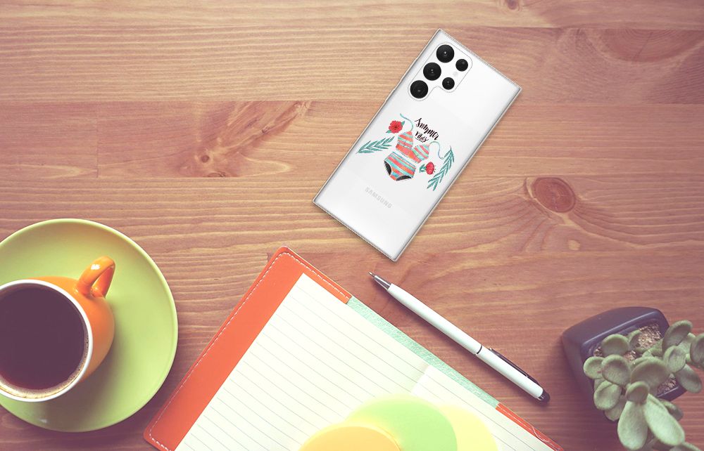 Samsung Galaxy S22 Ultra Telefoonhoesje met Naam Boho Summer B2C Telecom