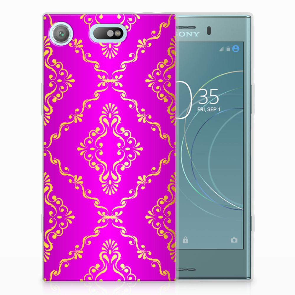 Siliconen Hoesje Sony Xperia XZ1 Compact Barok Roze