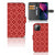 Apple iPhone 13 Telefoon Hoesje Batik Rood
