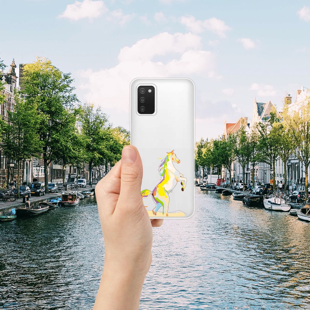 Samsung Galaxy A03S Telefoonhoesje met Naam Horse Color B2C Telecom