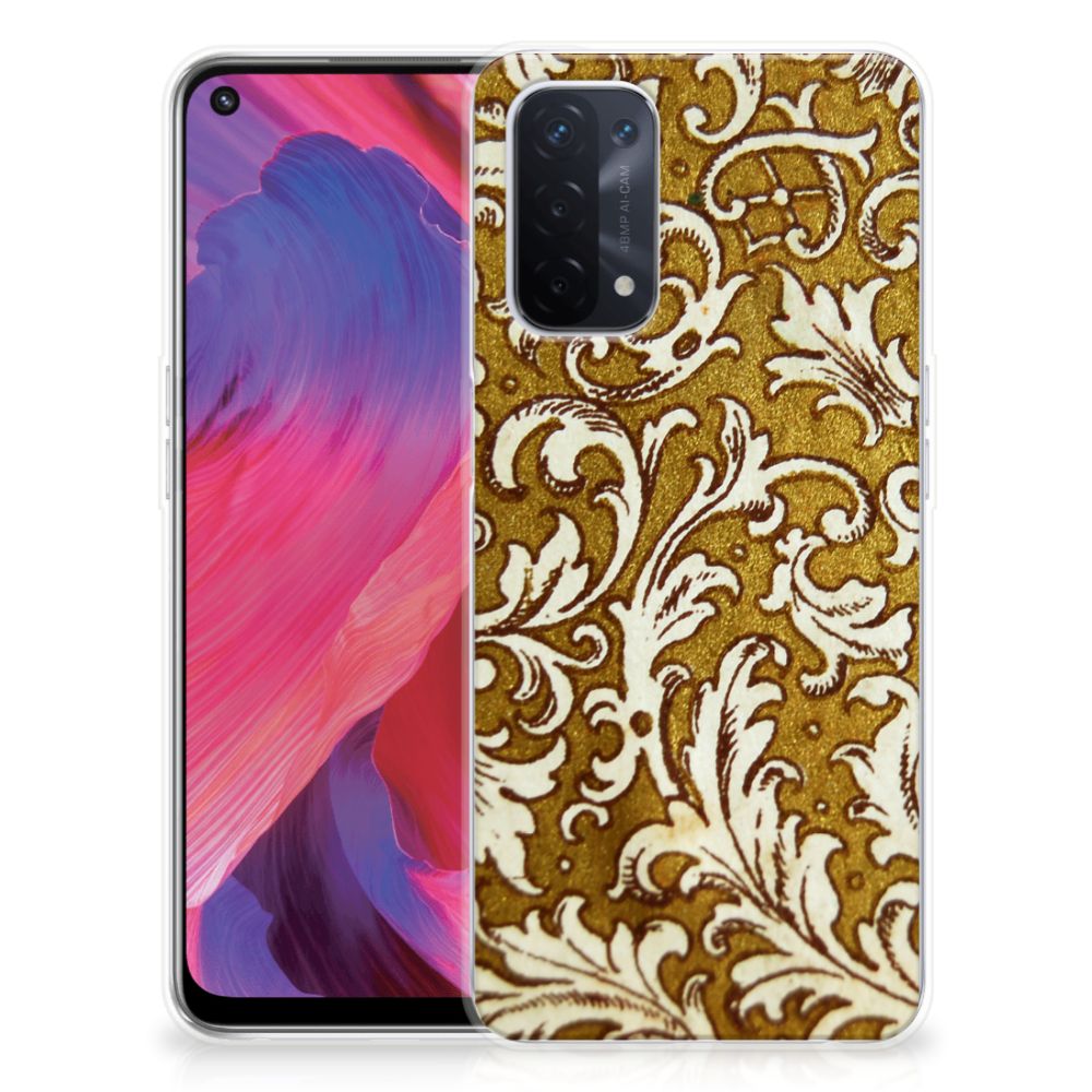 Siliconen Hoesje OPPO A93 5G Barok Goud