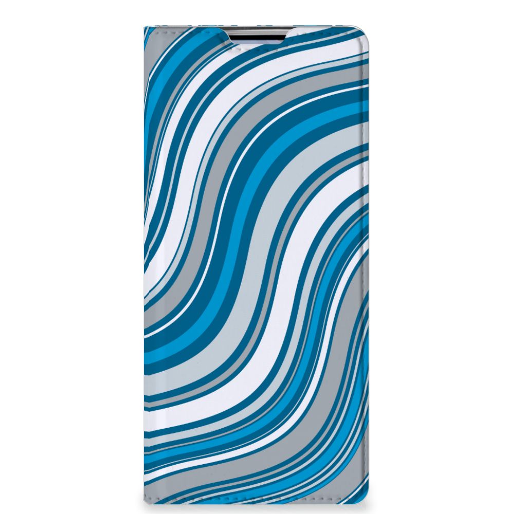 OPPO Find X3 Neo Hoesje met Magneet Waves Blue - B2C Telecom