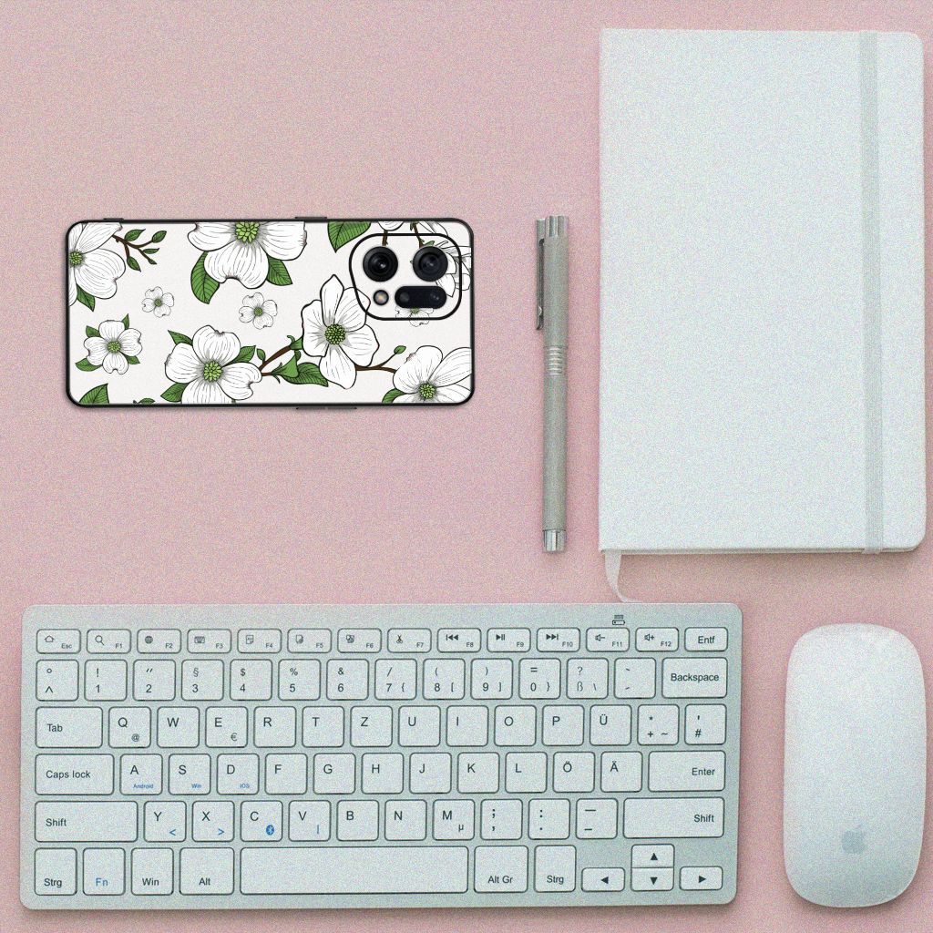 OPPO Find X5 Bloemen Hoesje Dogwood Flowers B2C Telecom