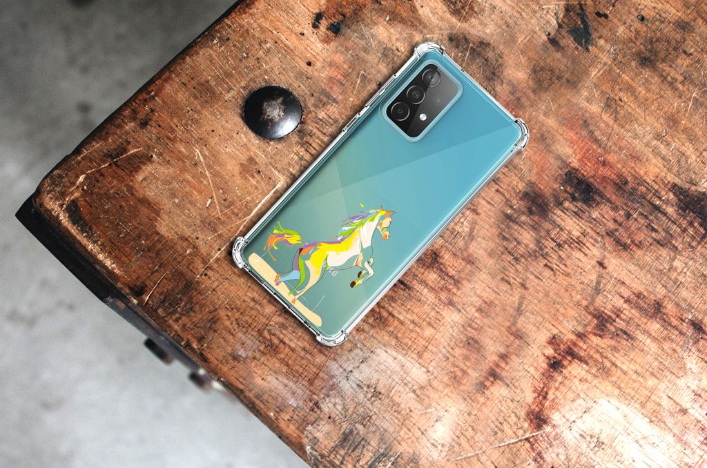 Samsung Galaxy A52 4G/5G Stevig Bumper Hoesje Horse Color