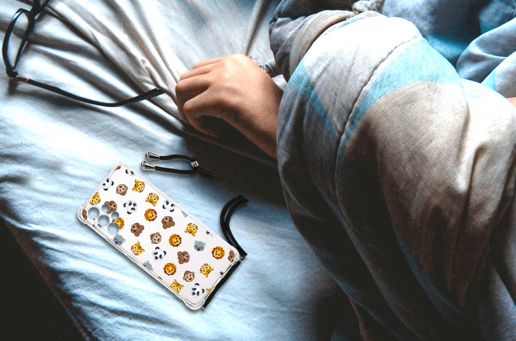 Doorzichtige Silicone Hoesje voor Samsung Galaxy A13 4G Dieren Emojis B2C Telecom