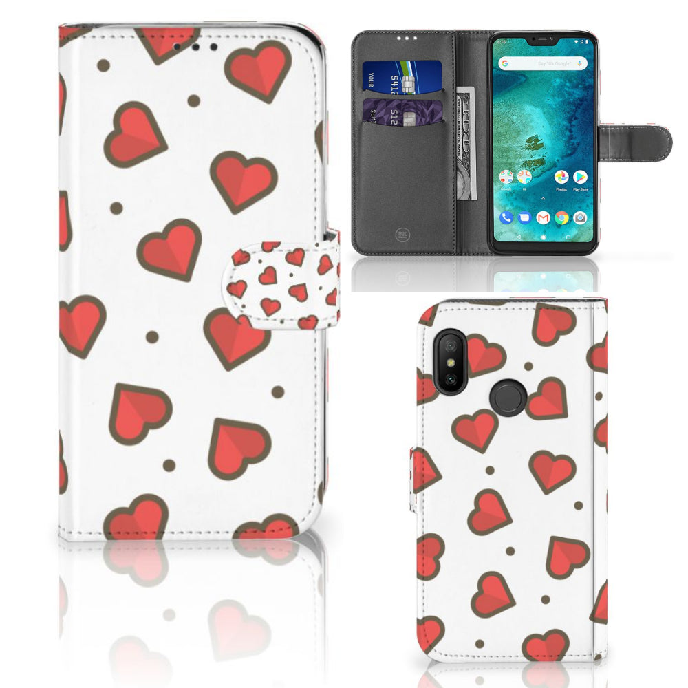 Xiaomi Mi A2 Lite Telefoon Hoesje Hearts