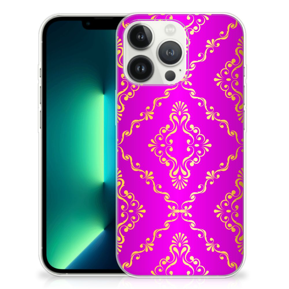 Siliconen Hoesje iPhone 13 Pro Max Barok Roze B2C Telecom
