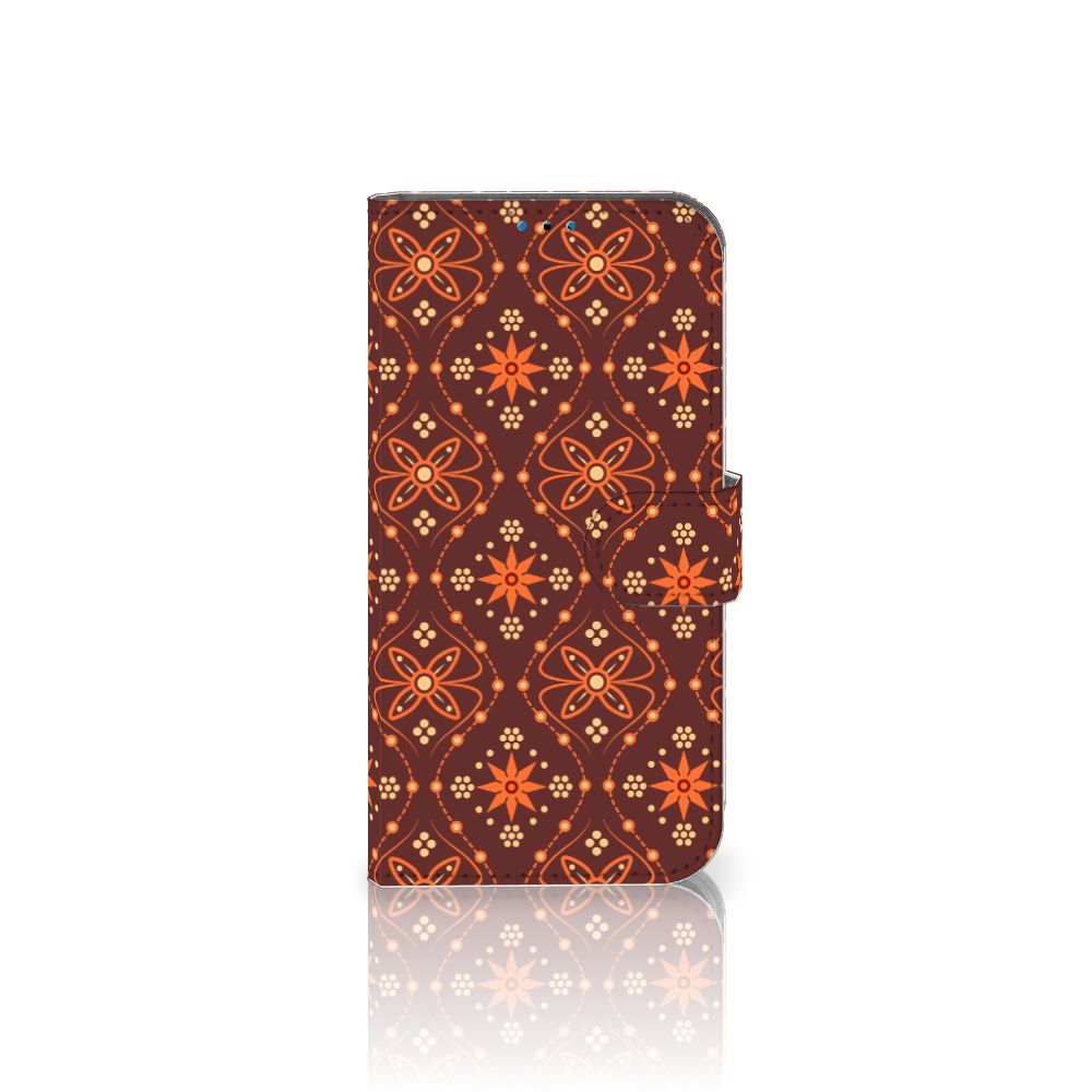 iPhone 14 Pro Telefoon Hoesje Batik Brown