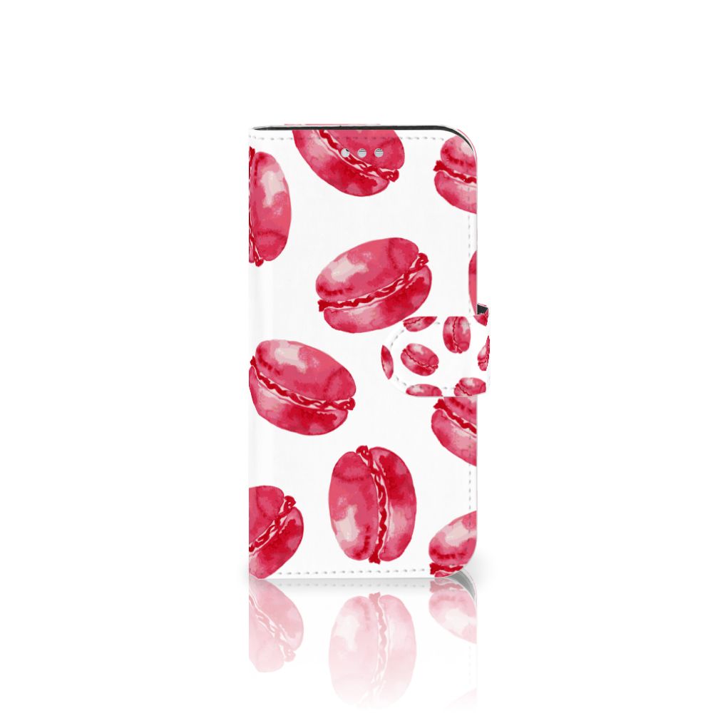 Samsung Galaxy S7 Book Cover Pink Macarons