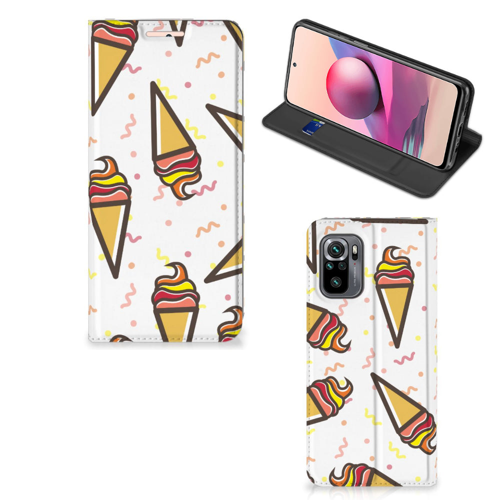 Xiaomi Redmi Note 10 4G | 10S | Poco M5s Flip Style Cover Icecream