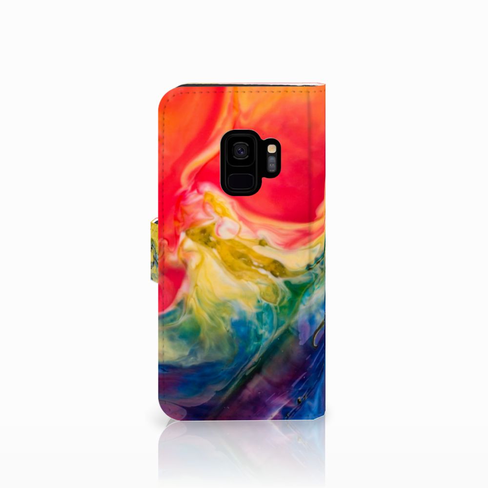 Hoesje Samsung Galaxy S9 Watercolor Dark