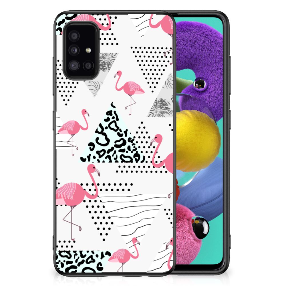 Samsung Galaxy A51 Back Cover Flamingo Triangle