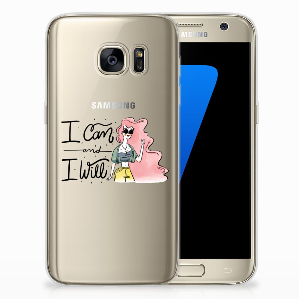 Samsung Galaxy S7 Telefoonhoesje met Naam i Can